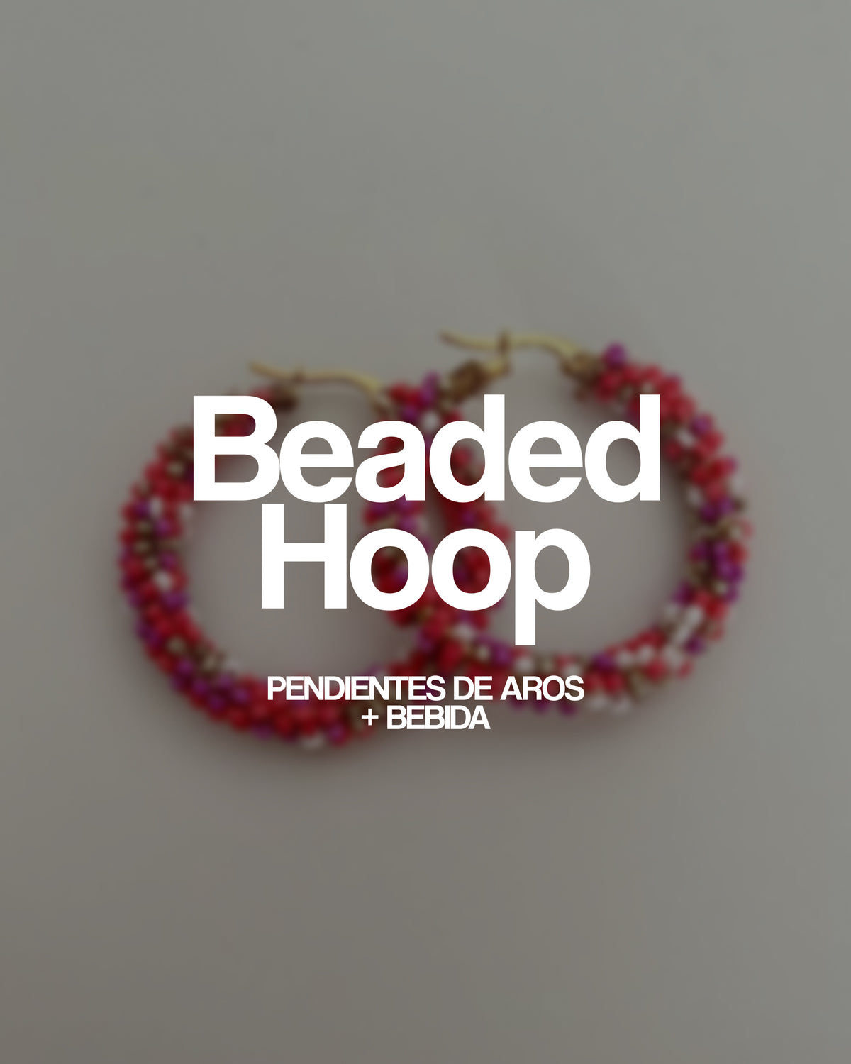 TALLER BEADED HOOP