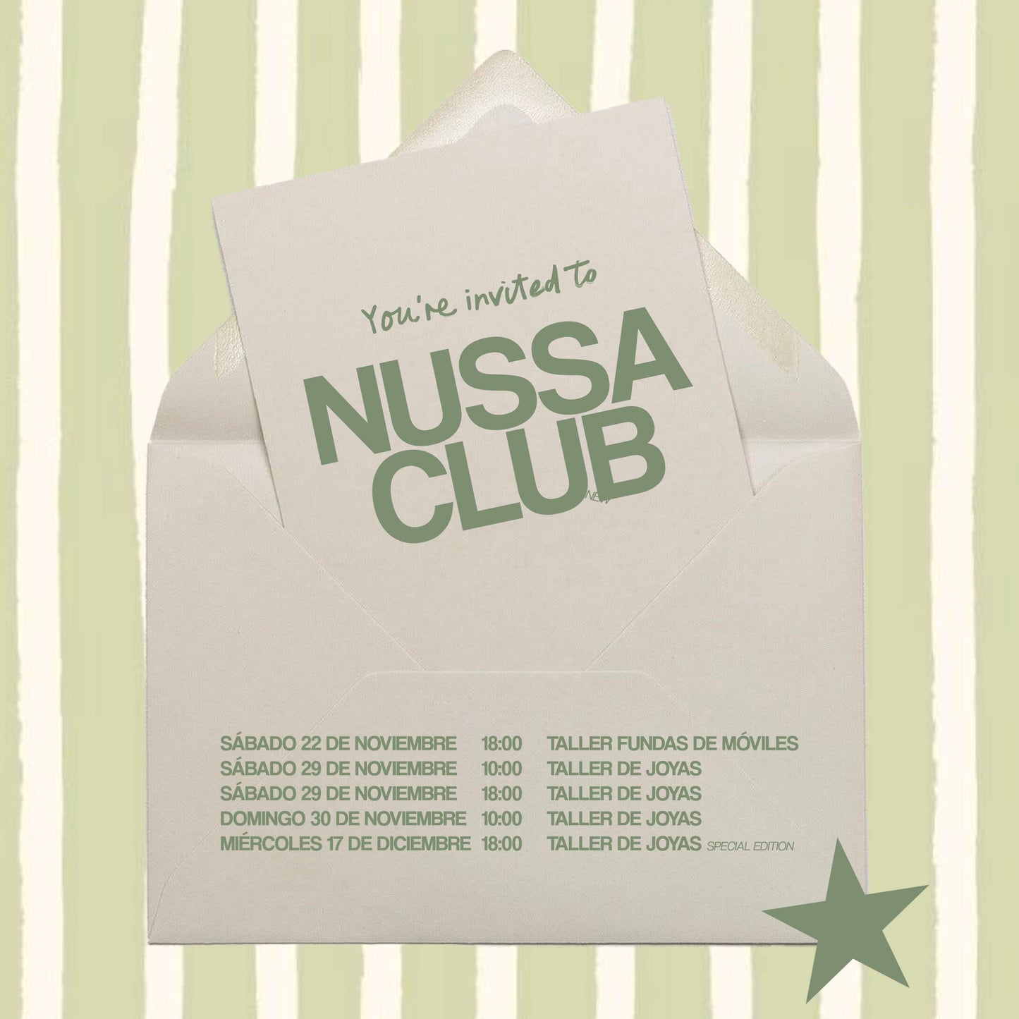 TALLERES DE NOVIEMBRE Y DICIEMBRE