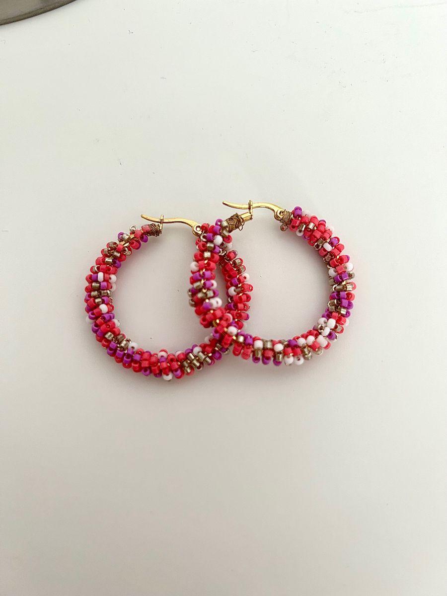 TALLER BEADED HOOP-2
