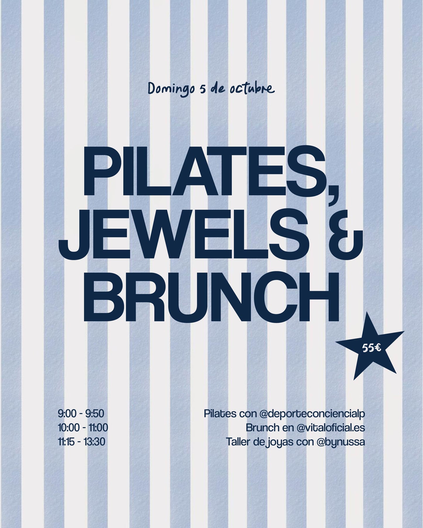 PILATES, JEWELS & BRUNCH - 5 DE OCTUBRE